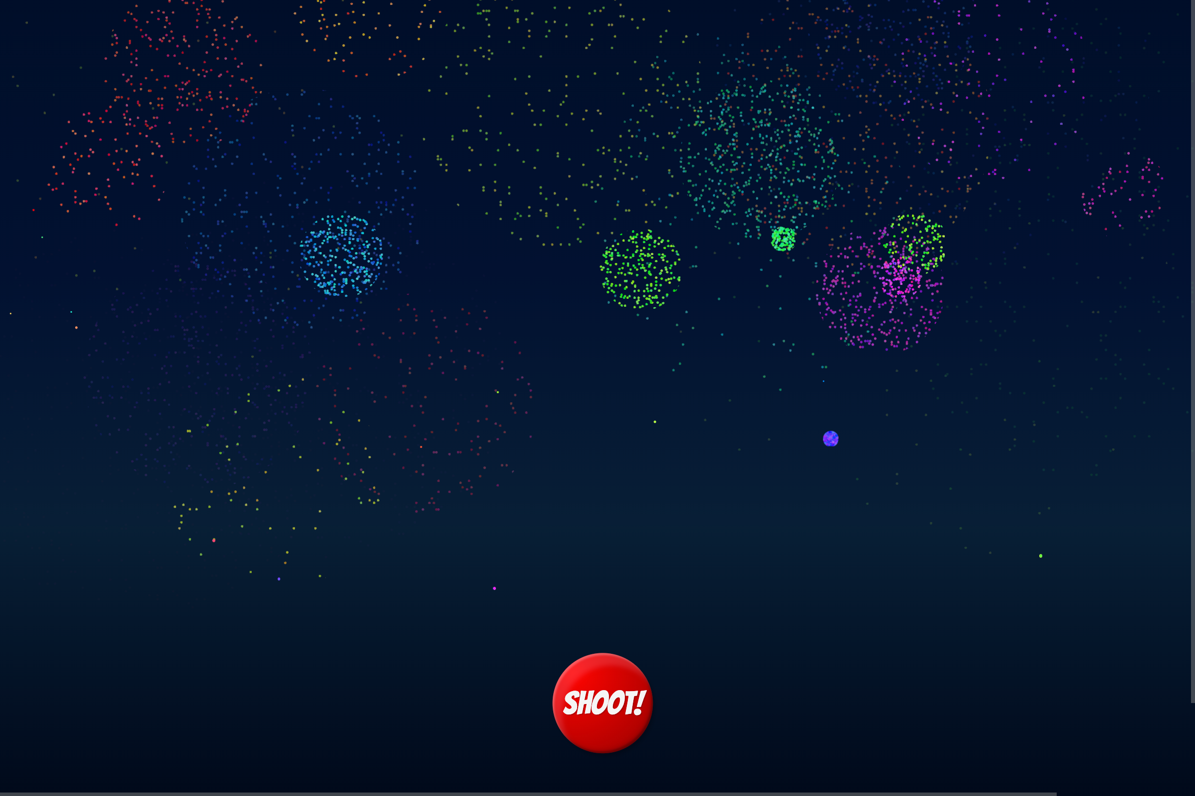 CSS Fireworks Display screenshot